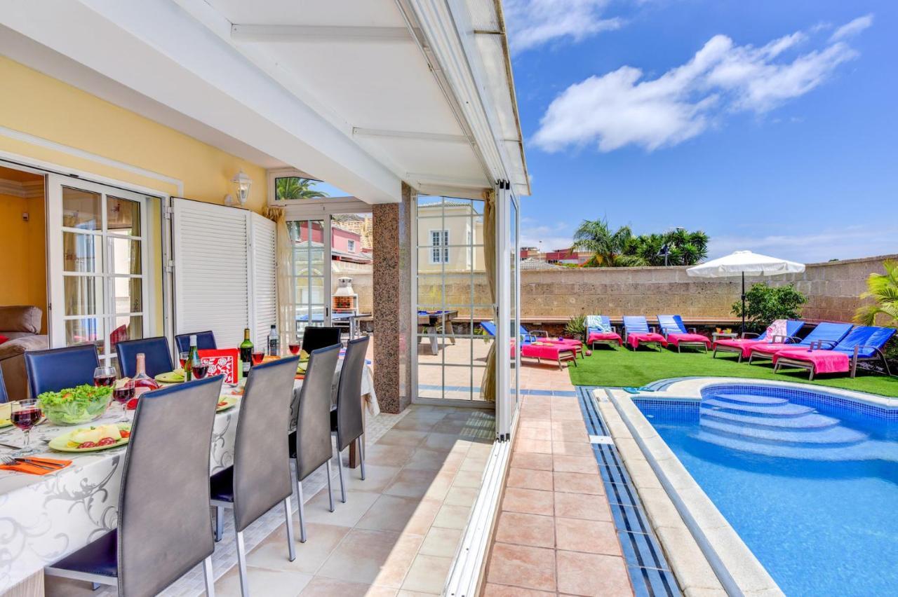 Villa Teide Sol Con Piscina Climatizada, Playa Fanabe, Costa Adeje מראה חיצוני תמונה